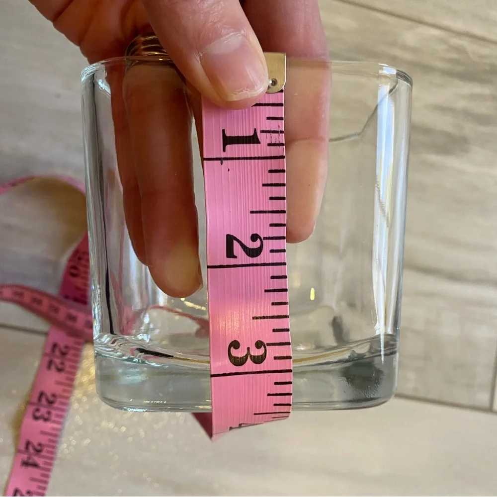 Bundle of 2 Small Square Shaped Clear Glass Flower Vases